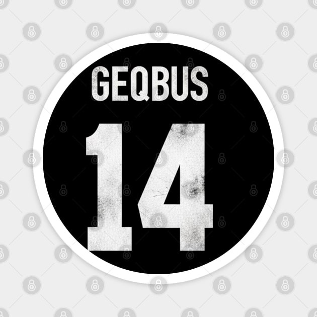 Sam Darnold #14 "GEQBUS" Super Bowl LX Champion Vintage Graphic Tee – The Redemption Edition Magnet by dtr_art